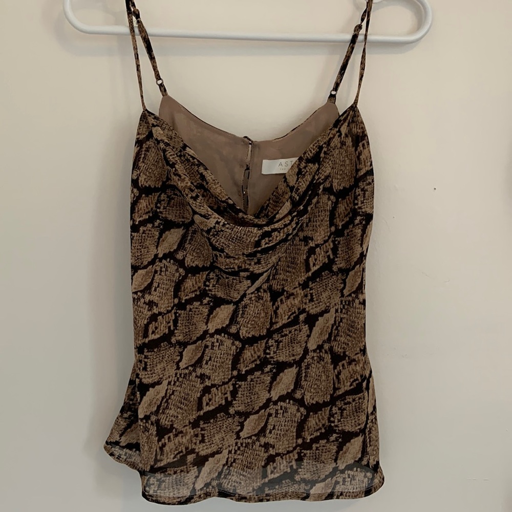 Snake print cami